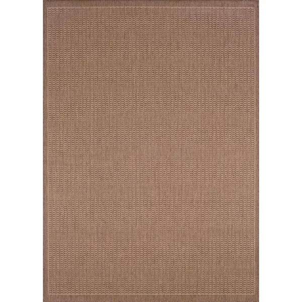 Saddlestitch Area Rug - Cocoa/Natural, Runner, 23x22 x 119x22