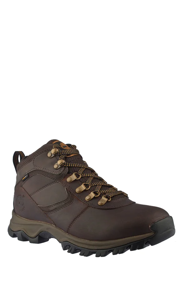 Timberland Men's Mt. Maddsen Mid Waterproof Hiking Boots - 10.5 Wide, Dark Brown