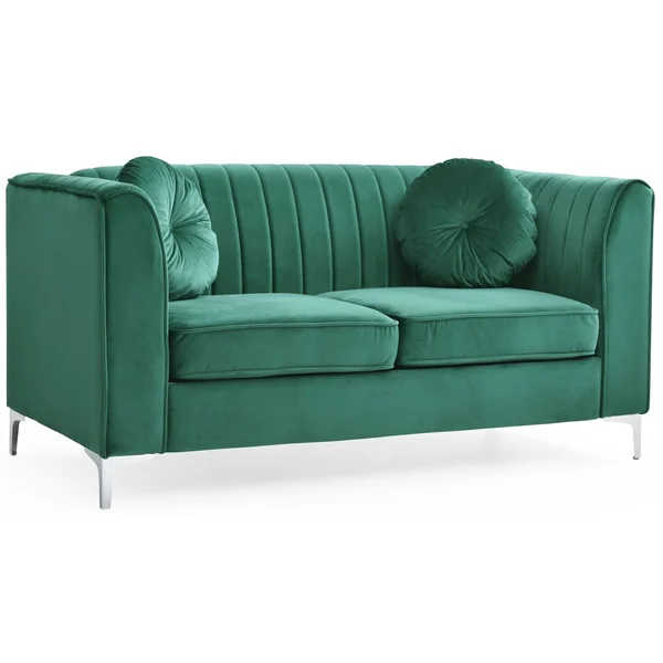 Glory Furniture Delray G793A-L Loveseat, Black