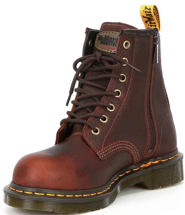 Dr. Martens Maple Steel Toe Side-Zip Boots - Women's Teak