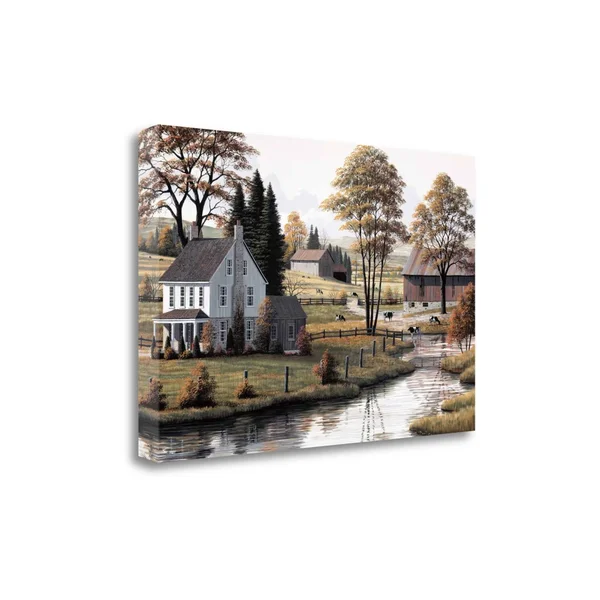 Tangletown Fine Art Autumn Grazing Canvas Wall Art by Bill Saunders