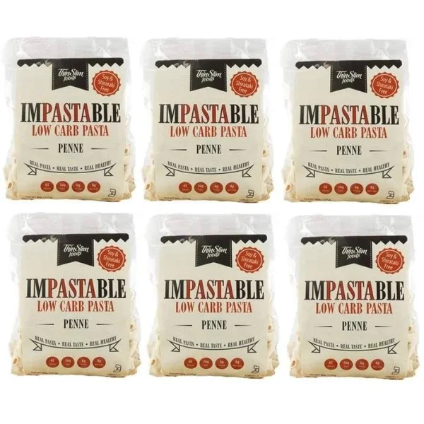 ThinSlim Foods Impastable Low Carb Pasta - Penne - 6-Pack