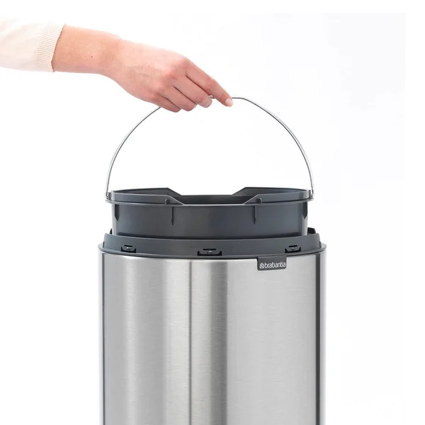 Brabantia 8-Gallon Touch Trash Can - Matte Steel
