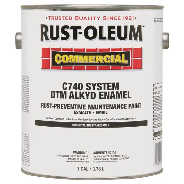 1 Gallon Rust-Oleum Commercial DTM Alkyd Enamel Paint - Safety Yellow