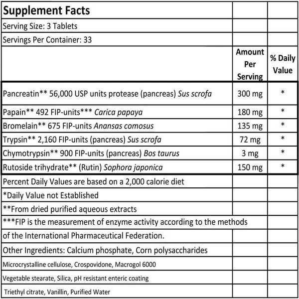 Wobenzym N Systemic Enzyme Enteric-Coated - 200 tablets