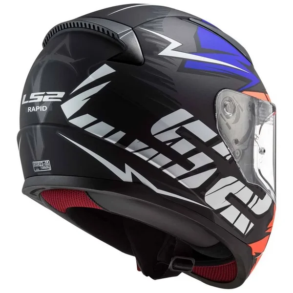 LS2 FF353 Rapid Cromo Helmet - black-red-blue, Size Xs