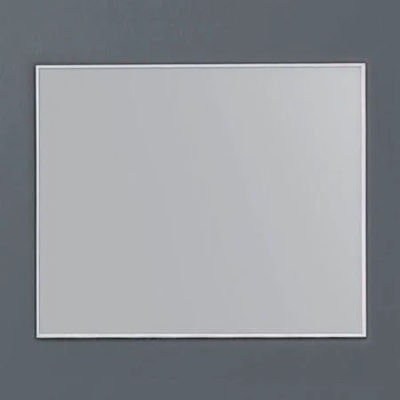 Orren Ellis Spitz Matte Aluminum Framed Bathroom/Vanity Mirror - Gray