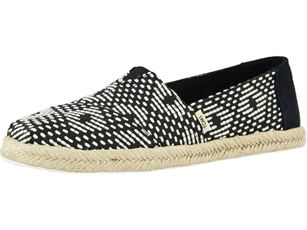 Women's Toms Alpargata Slip-On, Size 11 M - Black