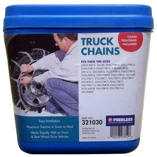 Peerless Truck Tyre Chains with Rubber Tighteners