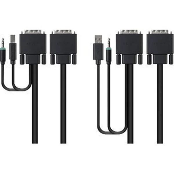Belkin Secure KVM Cable Kit Video, USB, audio cable kit - 6 ft