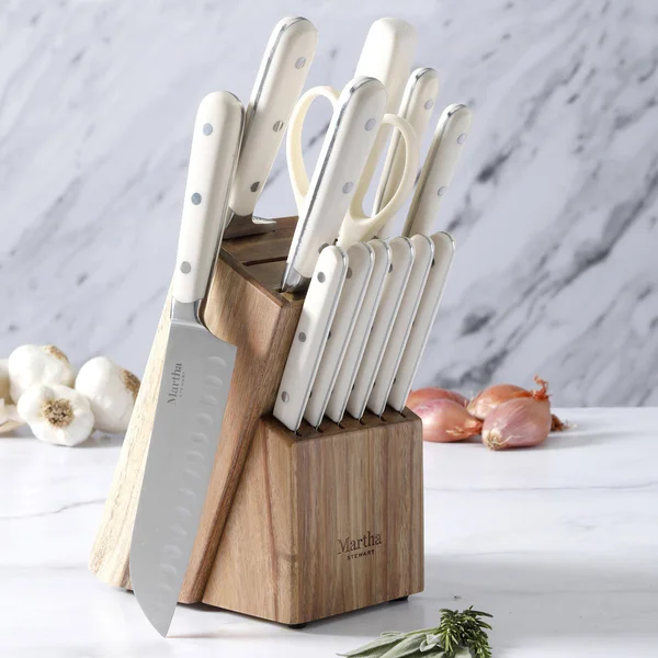 Martha Stewart 14-Piece Cutlery Set (Linen)