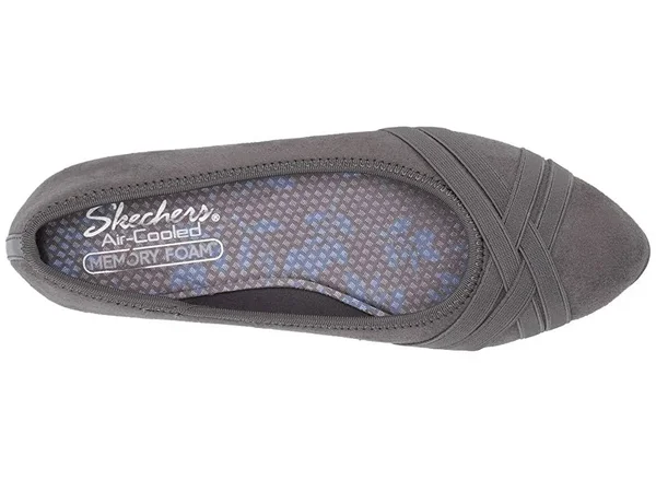 Women's Skechers Cleo Lane Change Flat, Size: 5.5, Charcoal