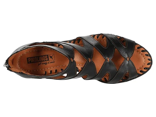 Pikolinos Women's Melilla Gladiator Sandal W4g-1907 - Size: 36, Black Calfskin