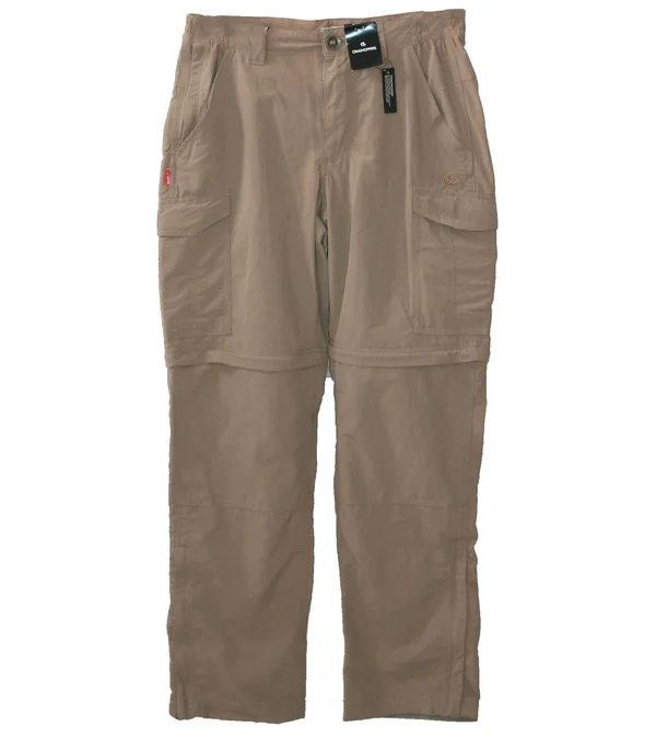 Craghoppers Mens NosiLife Convertible II Pants - 33S, Pebble