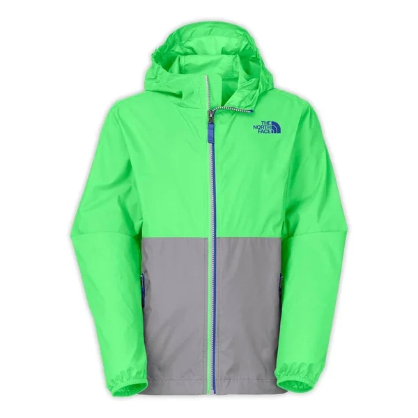The North Face Flurry Wind Hoodie Boys - Electric Mint Green