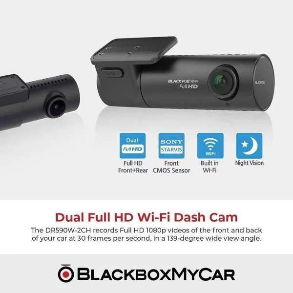 BlackVue DR590W-2CH Full HD Dashcam Sony Starvis Sensor (32GB)