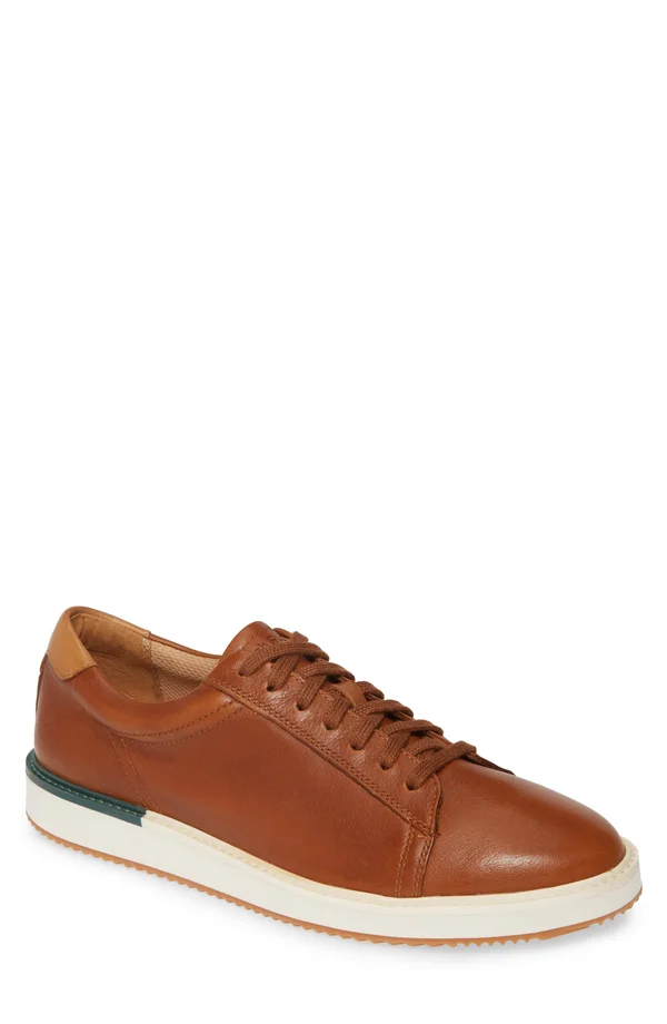 Hush Puppies Heath Sneaker 8.5 Men's Cognac