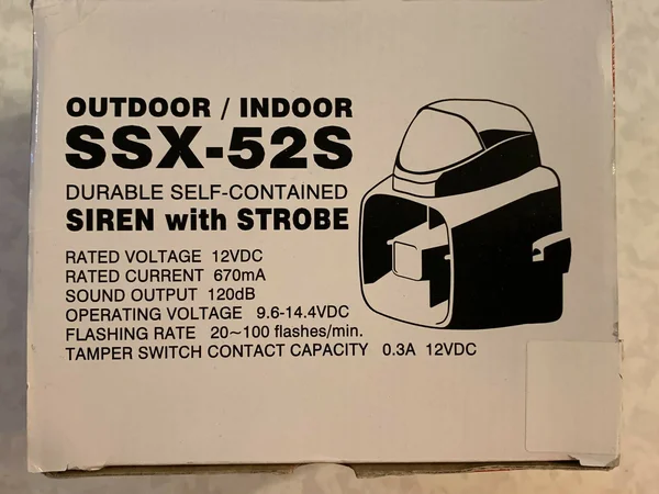 Potter Electric Signal SSX52SB 15W Siren/Strobe - Blue