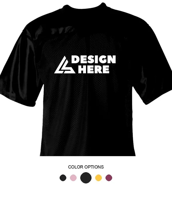 Custom Team Printed Augusta Men's Jerseys - Adult Stadium Replica Football Jersey, Size: L, Black 257