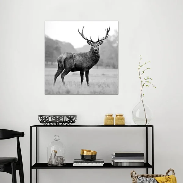 PhotoINC Studio Canvas Art Picture - Proud Deer ( Animal Art > Wildlife > Deer art)