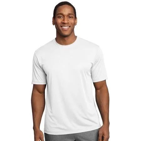 Sport-Tek Mens Lightweight Athletic Competitor T-Shirt - Pack of 6, Men's, Size: 3XL, White