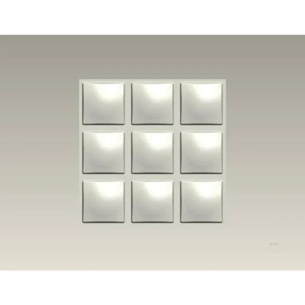 19.6 in. x 19.6 in. x 1 in. Off-White Plant Fiber Forever Design Glue-On Wainsco