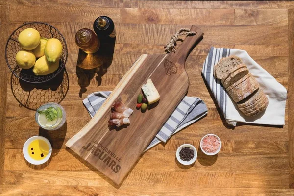Jacksonville Jaguars - Artisan 24x22 Acacia Serving Plank