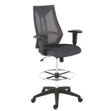 Poly and Bark Benicia Drafting Chair, Size: Grey, Gray