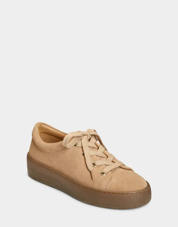 Aerosoles Women's Term Paper Sneaker, Taupe Suede