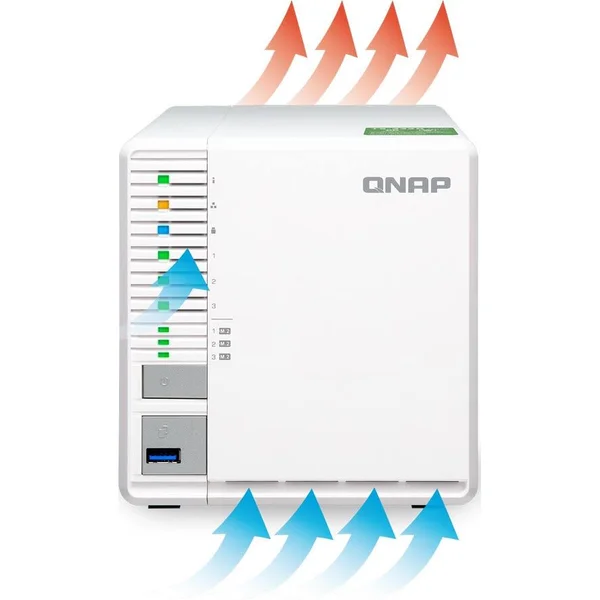QNAP TS-351 3-Bay Diskless NAS Server - SATA 6Gb/s