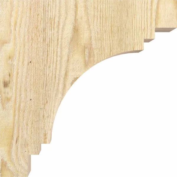 Ekena Millwork COR04X10X18PEC00RDF Pescadero, 10x22D x 18x22H, 4x22W Douglas Fir (Rough Sawn Corbel)