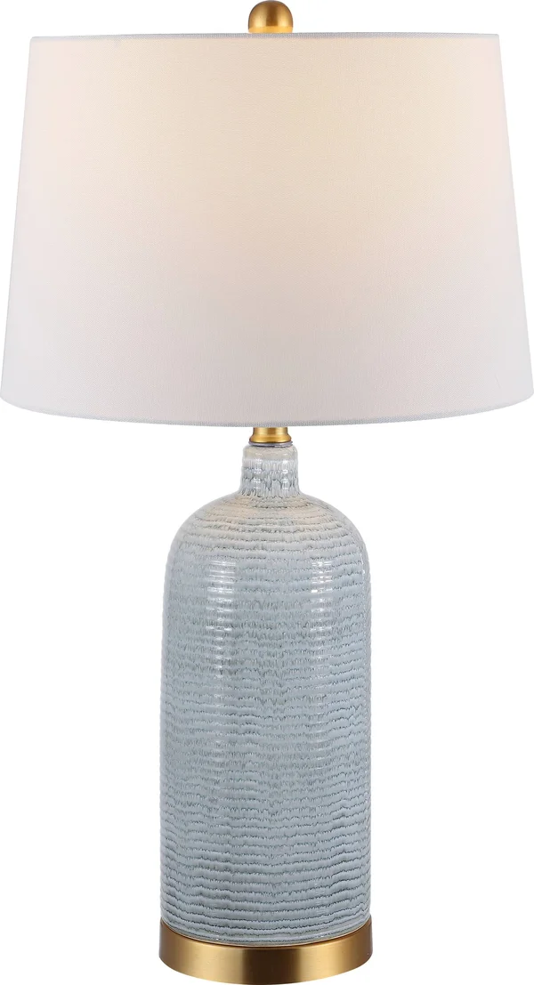 Safavieh TBL4303A Stark Glass Table Lamp Blue