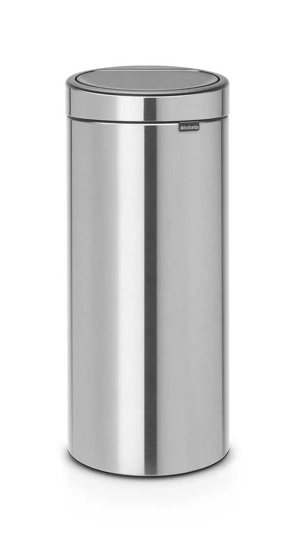 Brabantia 8-Gallon Touch Trash Can - Matte Steel