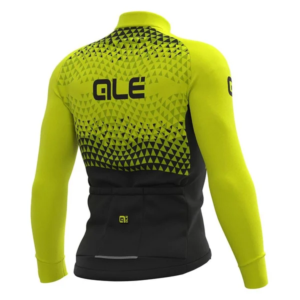 Alé Summit Long Sleeve Jersey Black Fluorescent Yellow - Xs