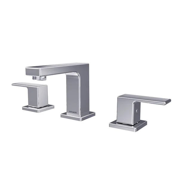 Lulani Capri 8 in. Widespread 2-Handle Bathroom Faucet in Chrome - Grey