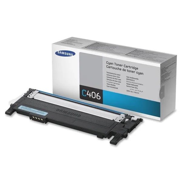 Samsung CLT-C406S Toner Cartridge, Cyan - 1-pack
