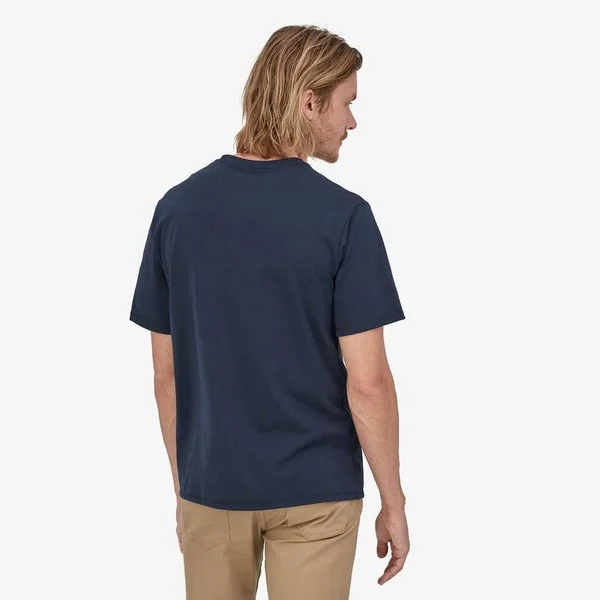 Patagonia M&s P-6 Label Pocket Responsibili-Tee Hawk Gold - Xs