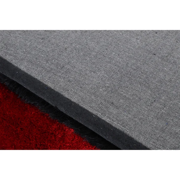MDA Home Mateos Shag Red/Black Polyester Area Rug - 5' x 7'
