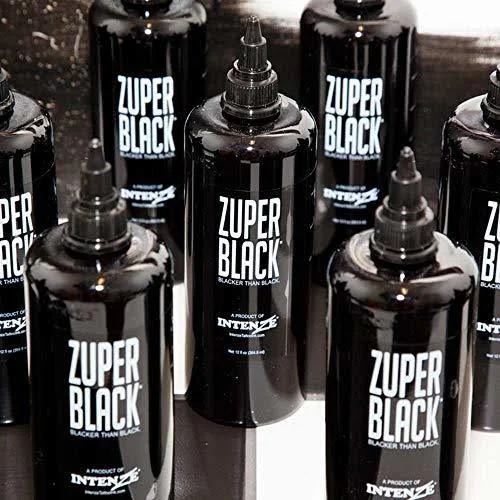 Intenze Professional Tattoo Ink Zuper Black 12 oz