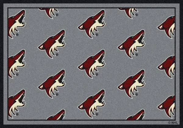 Milliken Arizona Coyotes NHL Team Repeat Area Rug, 7&8x22 by 10&9x22