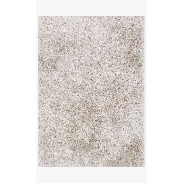 Alexander Home Rocco Hand-Tufted Mid-Century Modern Plush 3 inch Shag Rug - Adult Unisex, Size: 7&6 x 9&6, Beige