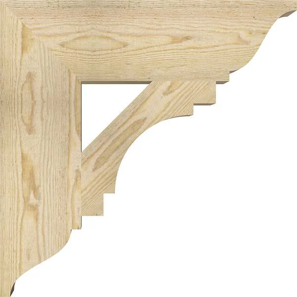 6x22W x 22x22D x 22x22H Merced Traditional Rough Sawn BRACKET, Douglas Fir