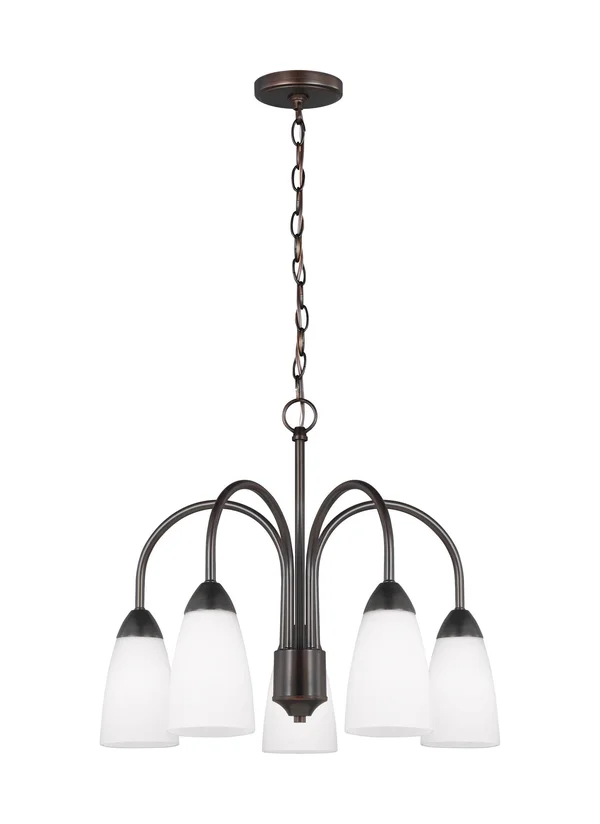 Sea Gull Lighting 3220205-710 Seville Five Light Downlight Chandelier - Burnt Sienna