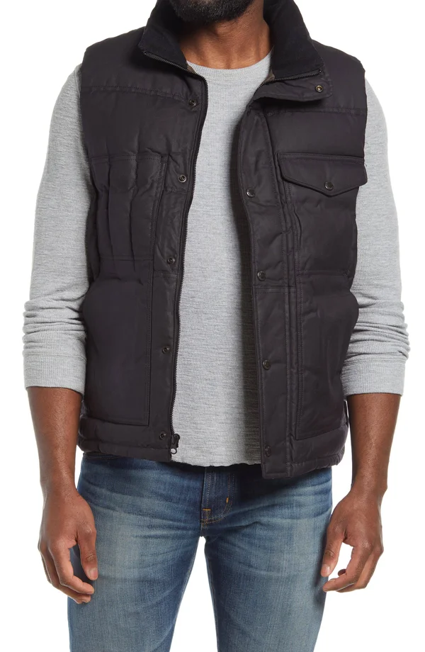 Filson Men's Down Cruiser Vest - Xs - Blue Coal