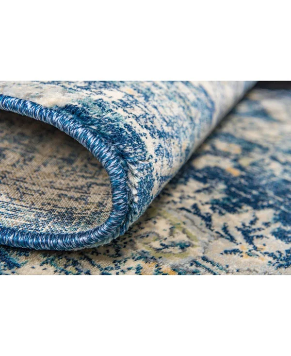 Unique Loom Lyngby Lake Oslo Area Rug - 6& x 9& Navy Blue
