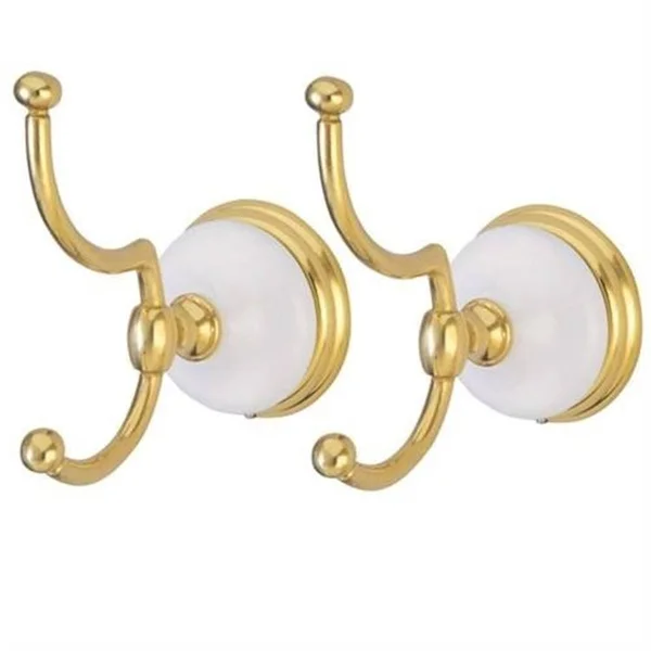 Kingston Brass Bak1117pb Victorian 2 Piece Robe Hook Polished Brass