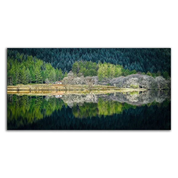 18x22 x 36x22 Spring Greens by Lynne Douglas Print on Canvas