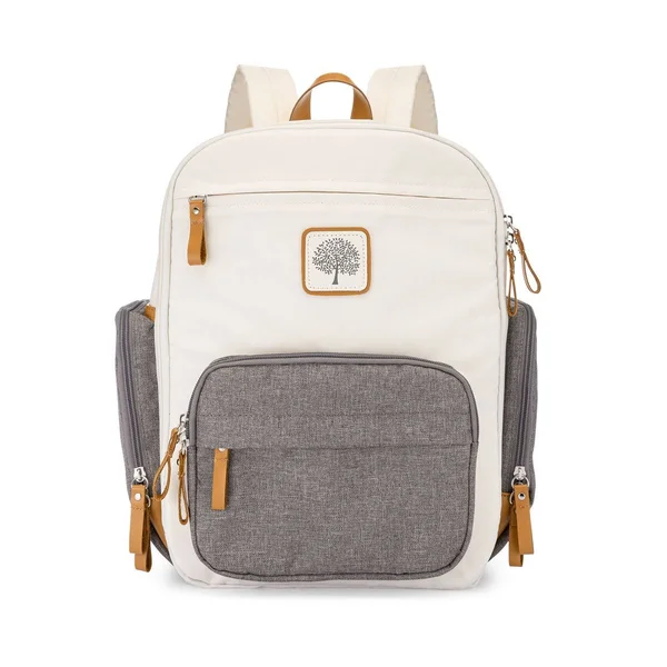 Birch Bag Mini - Diaper Backpack in Cream, Parker Baby Co., 15 x 13.5 x 5.25 inches
