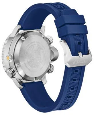 Citizen Eco Drive Mens ProMaster Aqualand Strap Watch - Ocean Blue