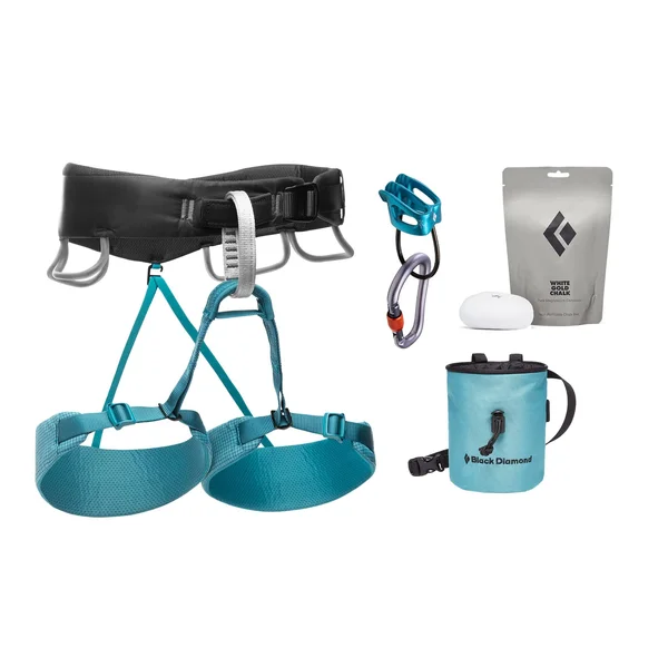 Black Diamond Women's Momentum Harness Package - Aqua Verde